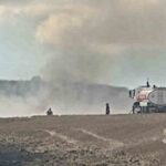 Muratlı’da Anız Yangını Rüzgarla Yayıldı